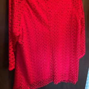 Dressy red top